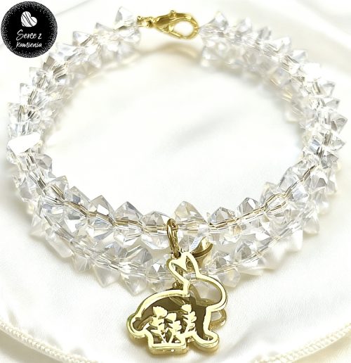 Szkło kryształowe – zawieszka króliczek