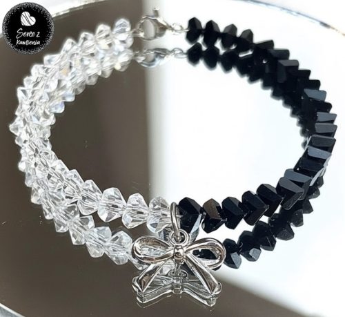 Szkło double color – zawieszka kokardka