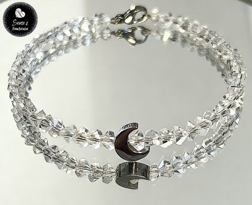 Szkło kryształowe – drobne – koralik księżyc