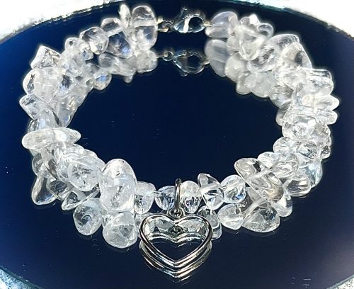 Kryształ Górski – zawieszka serce obwód