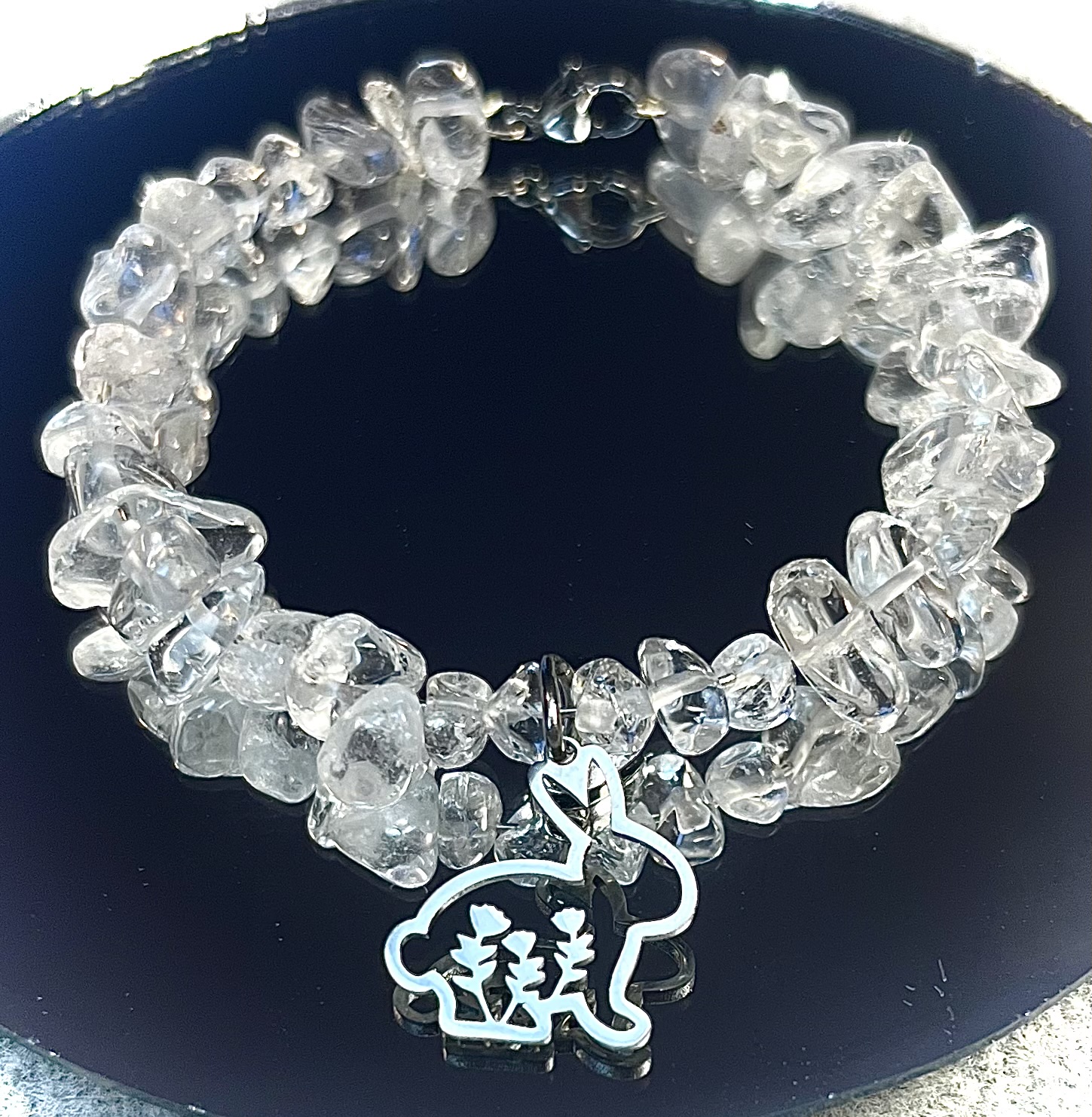 Kryształ Górski - zawieszka króliczek